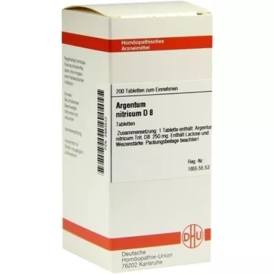 ARGENTUM NITRICUM Tabletki D 8, 200 szt