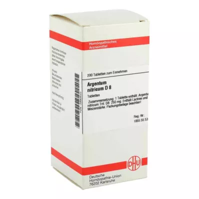 ARGENTUM NITRICUM Tabletki D 8, 200 szt ARGENTUM NITRICUM Tabletki D 8, 200 szt