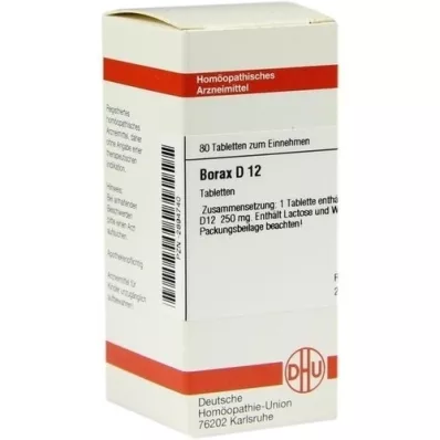 BORAX D 12 tabletek, 80 szt