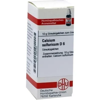 CALCIUM SULFURICUM D 6 kulek, 10 g