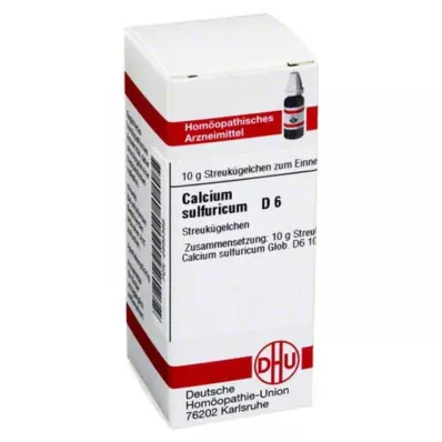 CALCIUM SULFURICUM D 6 kulek, 10 g