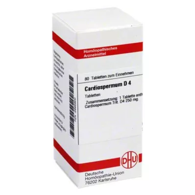 CARDIOSPERMUM D 4 tabletki, 80 szt CARDIOSPERMUM D 4 tabletki, 80 szt