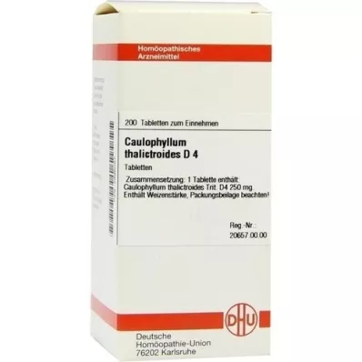 CAULOPHYLLUM THALICTROIDES D 4 tabletki, 200 szt