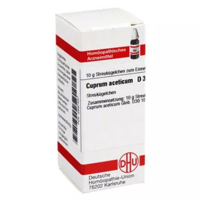 CUPRUM ACETICUM D 30 kulek, 10 g