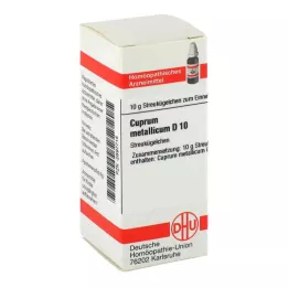CUPRUM METALLICUM D 10 kulek, 10 g