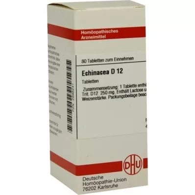 ECHINACEA HAB D 12 tabletek, 80 szt