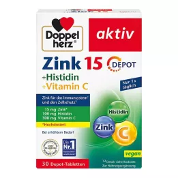 DOPPELHERZ Zinc+Histidine Depot Tabletki aktywne, 30 szt