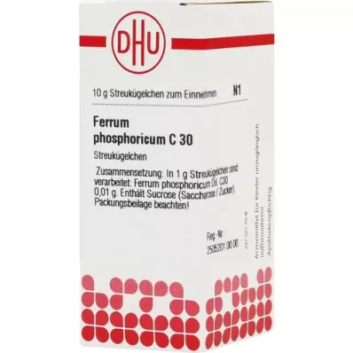 FERRUM PHOSPHORICUM C 30 kulek, 10 g