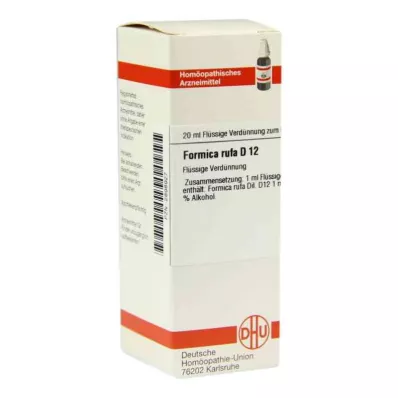 FORMICA RUFA D 12 Rozcieńczenie, 20 ml FORMICA RUFA D 12 Rozcieńczenie, 20 ml