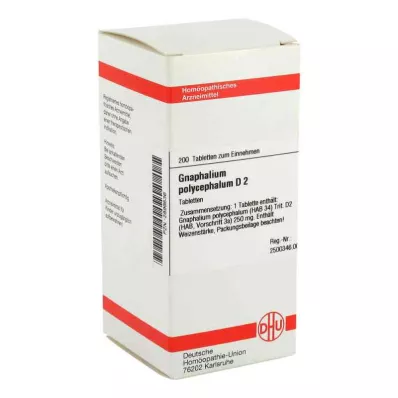GNAPHALIUM POLYCEPHALUM D 2 tabletki, 200 szt