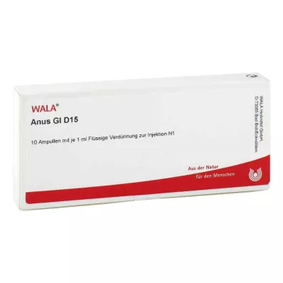 ANUS GL D 15 Ampułki, 10 x 1 ml
