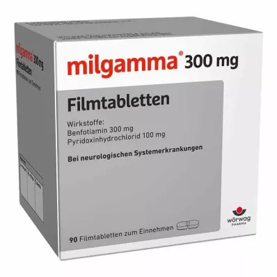 MILGAMMA Tabletki powlekane 300 mg, 90 szt MILGAMMA Tabletki powlekane 300 mg, 90 szt