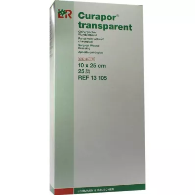 CURAPOR Opatrunek na ranę jałowy przezroczysty 10x25 cm, 25 szt CURAPOR Opatrunek na ranę jałowy przezroczysty 10x25 cm, 25 szt