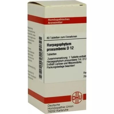 HARPAGOPHYTUM PROCUMBENS D 12 tabletek, 80 szt