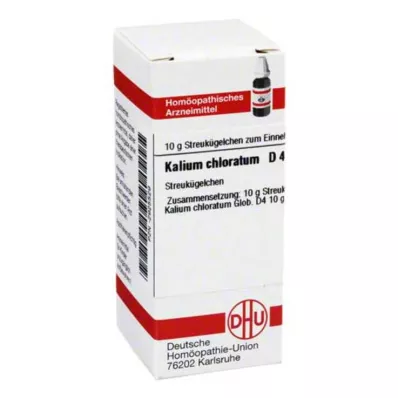 KALIUM CHLORATUM D 4 globulki, 10 g