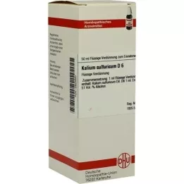 KALIUM SULFURICUM D 6 Rozcieńczenie, 50 ml