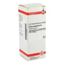 KALIUM SULFURICUM D 6 Rozcieńczenie, 50 ml