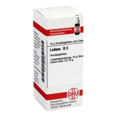 LEDUM D 3 globulki, 10 g