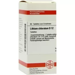 LITHIUM CHLORATUM D 12 tabletek, 80 szt