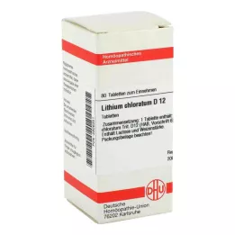 LITHIUM CHLORATUM D 12 tabletek, 80 szt