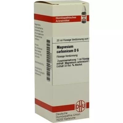 MAGNESIUM CARBONICUM D 6 Rozcieńczenie, 20 ml