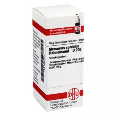 MERCURIUS SOLUBILIS Hahnemanni D 200 globulek, 10 g MERCURIUS SOLUBILIS Hahnemanni D 200 globulek, 10 g