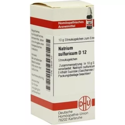 NATRIUM SULFURICUM D 12 kulek, 10 g