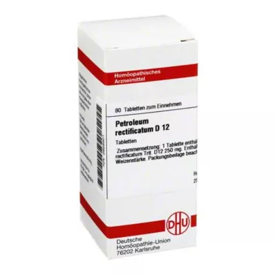 PETROLEUM RECTIFICATUM D 12 tabletek, 80 szt