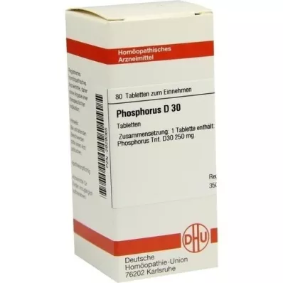 PHOSPHORUS D 30 tabletek, 80 szt