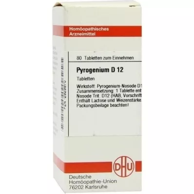 PYROGENIUM D 12 tabletek, 80 szt