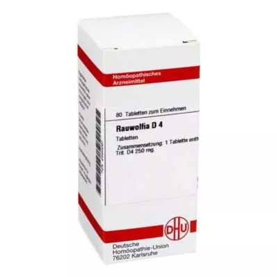 RAUWOLFIA D 4 tabletki, 80 szt RAUWOLFIA D 4 tabletki, 80 szt