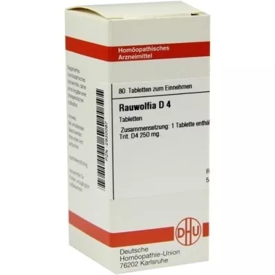 RAUWOLFIA D 4 tabletki, 80 szt