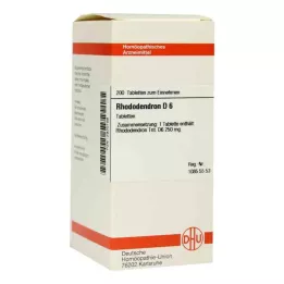 RHODODENDRON D 6 tabletek, 200 szt