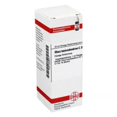 RHUS TOXICODENDRON Rozcieńczenie C 30, 20 ml RHUS TOXICODENDRON Rozcieńczenie C 30, 20 ml