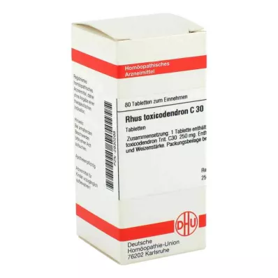 RHUS TOXICODENDRON C 30 tabletek, 80 szt