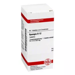 SPONGIA D 12 tabletek, 80 szt