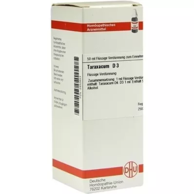 TARAXACUM D 3 Rozcieńczenie, 50 ml