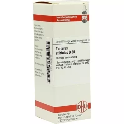TARTARUS STIBIATUS D 30 Rozcieńczenie, 20 ml