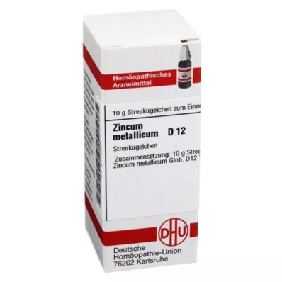 ZINCUM METALLICUM D 12 kulek, 10 g