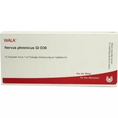 NERVUS PHRENICUS GL D 30 ampułek, 10 x 1 ml NERVUS PHRENICUS GL D 30 ampułek, 10 x 1 ml