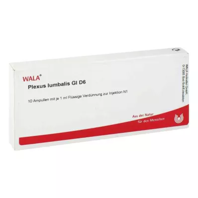 PLEXUS LUMBALIS GL D 6 ampułek, 10 x 1 ml PLEXUS LUMBALIS GL D 6 ampułek, 10 x 1 ml
