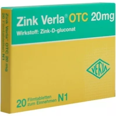 ZINK VERLA OTC Tabletki powlekane 20 mg, 20 szt