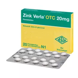 ZINK VERLA OTC Tabletki powlekane 20 mg, 20 szt