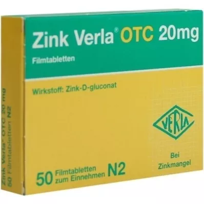 ZINK VERLA OTC Tabletki powlekane 20 mg, 50 szt