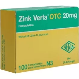 ZINK VERLA OTC Tabletki powlekane 20 mg, 100 szt