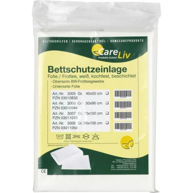 BETTSCHUTZEINLAGE Foliowe prześcieradło frotte 40x50 cm, 1 szt