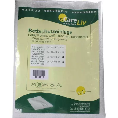 BETTSCHUTZEINLAGE Foliowe prześcieradło frotte 70x100 cm, 1 szt BETTSCHUTZEINLAGE Foliowe prześcieradło frotte 70x100 cm, 1 szt