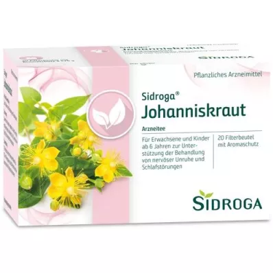 SIDROGA Torebka filtracyjna do herbaty z dziurawca, 20X1,75 g