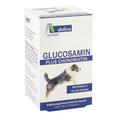 GLUCOSAMIN+CHONDROITIN Kapsułki dla psów, 120 szt