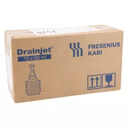 FREKA DRAINJET Roztwór soli fizjologicznej 0,9% ISO, 10 x 60 ml